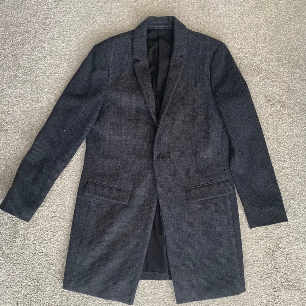 All Saints Long Gray Coat Large